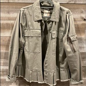 Macys Style &Co lightweight green/khaki jacket XL